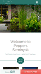 Mobile Screenshot of peppersseminyak.com