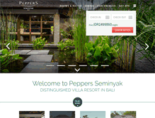 Tablet Screenshot of peppersseminyak.com